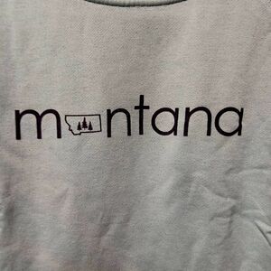 Montana Graphic Women's Sweatshirt - Teal Blue